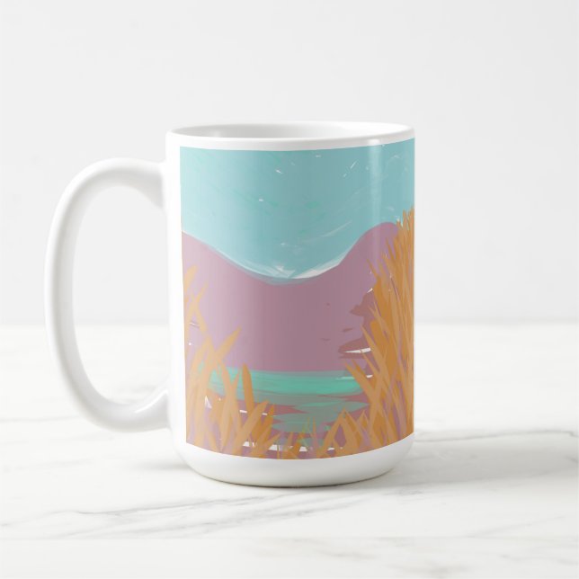 Mug Oeuvre contemporaine originale "Le Lac" (Gauche)