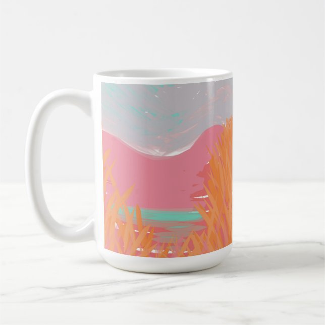 Mug Oeuvre contemporaine originale "Le Lac" (Gauche)
