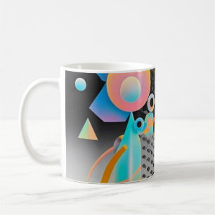 Mug OEuvre d'art abstraite dynamique et fantaisiste gé