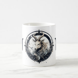 Mug Œuvre d'art frappante du symbole du Capricorne