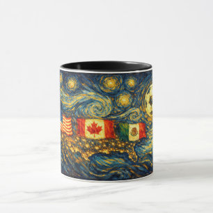 Mug Œuvre d'art murale de style Van Gogh É.-U. MX CA