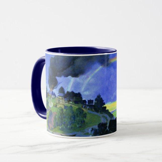 Mug OEuvre de Kustodiev, Après la tempête, (Devant gauche)