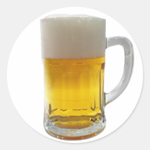 Mug of Beer Classic Round Sticker