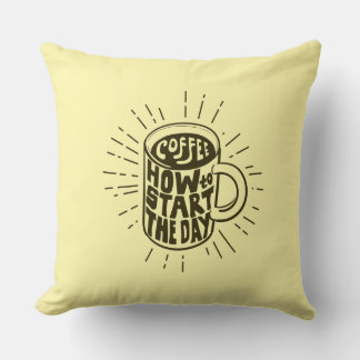 Mug of Coffee  Throw Pillow