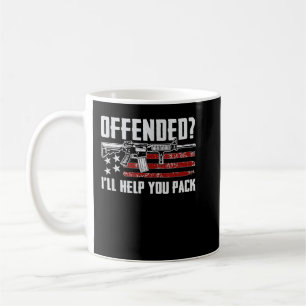 Mug Offended I'll Help You Pack AR15 Pro Gun 2nd Amend