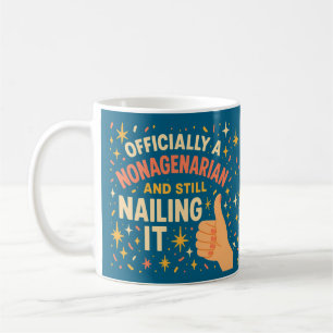 Mug Officiellement nonagénaire Funny 90e