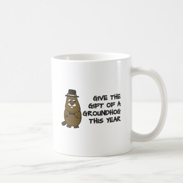 Mug Offrez le cadeau d'une Groundhog cette année (Droite)