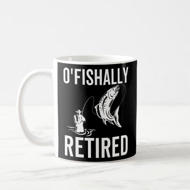 Mug O'Fisherman Retraité Funny Fishing Retraité (Gauche)