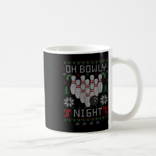 Mug Oh Bowly Night Bowling Ugly Christmas Sweat Part