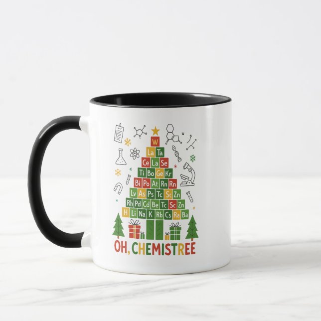 Mug Oh Chemistree Christmas – Funny Chemistry Holiday (Gauche)
