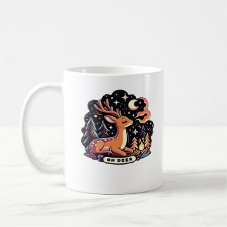 Mug Oh Deer Contemporain Vibe Graphique