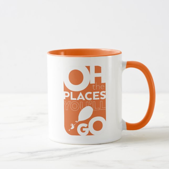 Mug Oh, Les Endroits Où Tu Vas Aller ! Orange (Droite)