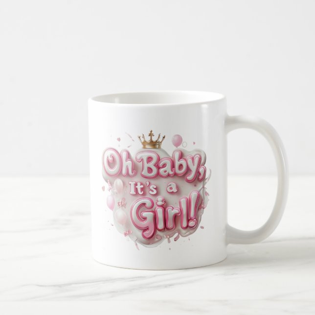 Mug "Oh mon bébé, c’est une fille !" Boug de révélatio (Droite)