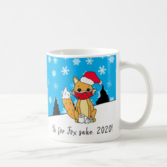 Mug Oh pour Fox Sake, 2020, Noël drôle (Droite)