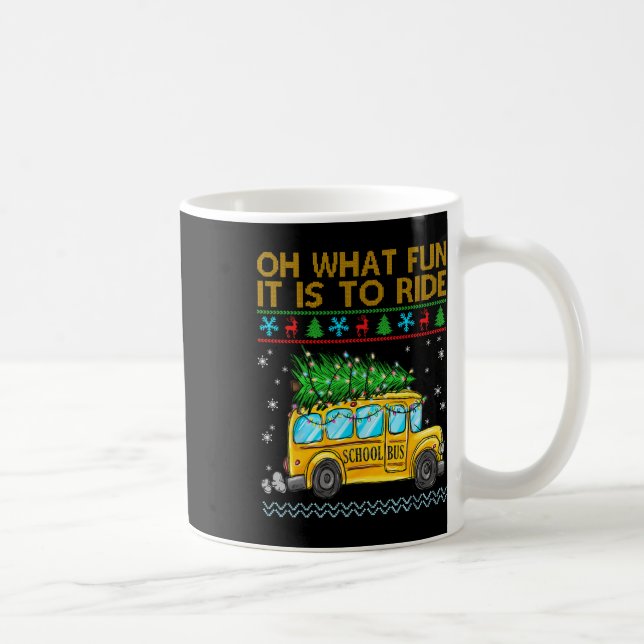 Mug Oh Quel Amusant C'Est De Circuler Funky Christmas  (Droite)