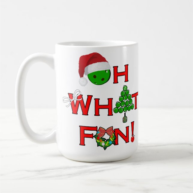 Mug Oh Quel Amusant Pickball De Noël (Gauche)
