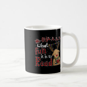 Mug Oh Quel Amusement C'Est De Lire Noël Mignonne Rein