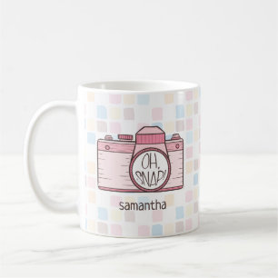 Mug Oh, Snap ! Caméra Pastel Rose