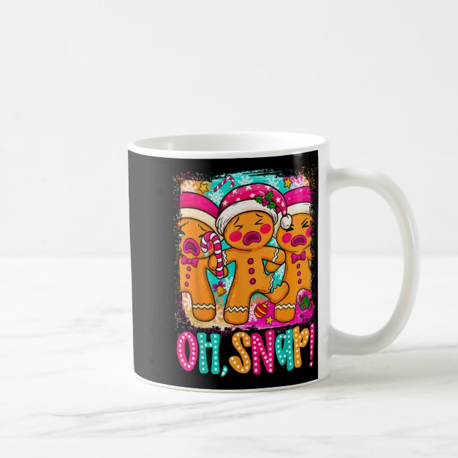 Mug Oh Snap Funny Christmas Gingerbread Man Xmas Cooki (Droite)