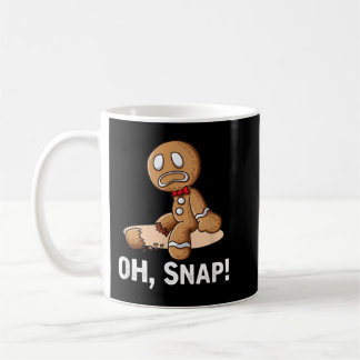 Mug Oh Snap Gingerbread Cookie Man Broken Leg