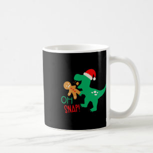 Mug Oh Snap Pain d'épice Dinosaure Père Noël Noël Drôl