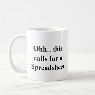 Mug Ohh Cela Nécessite un Tableur, Patron & Expert-Com