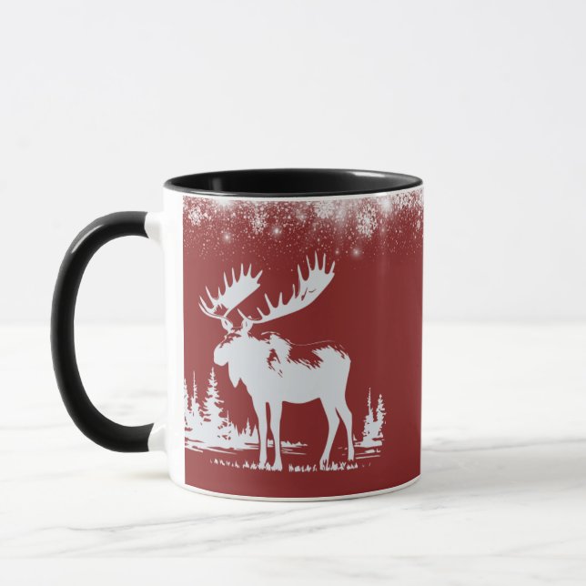 Mug Oie de Noël - Couleur rouge (Gauche)