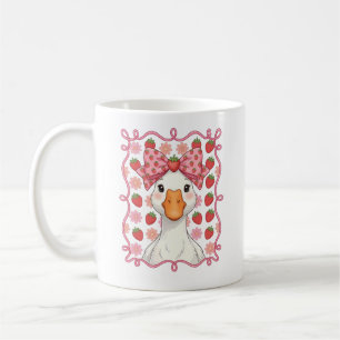 Mug Oie fraise femme été noeud