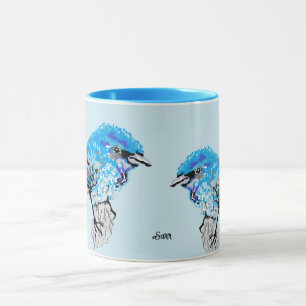 Mug : Oiseau bleu