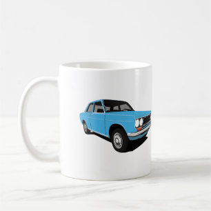 Mug Oiseau bleu bleu-clair 1600 (510), deux images de