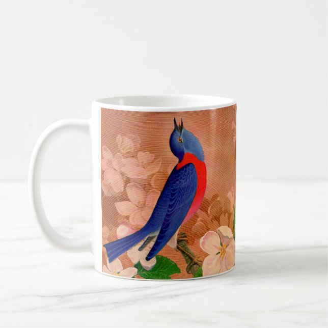 Mug oiseau bleu du bonheur (Gauche)