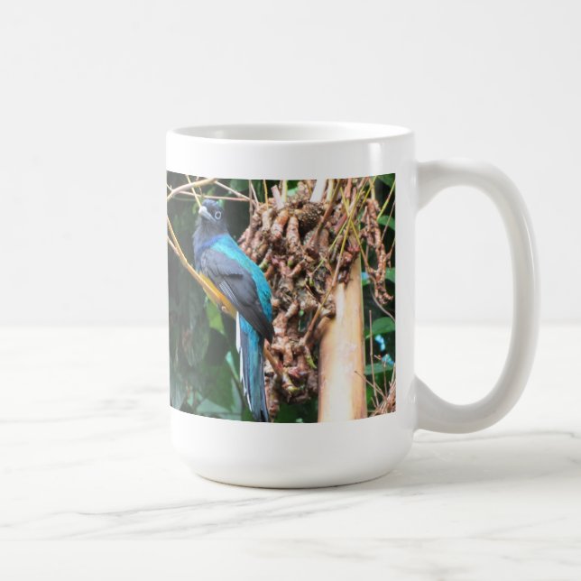 Mug Oiseau bleu long à queue (Droite)