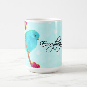 Mug Oiseau bleu - tout établit toujours pour moi