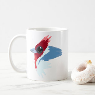 Mug Oiseau cardinal à crête rouge 