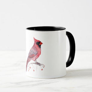 Mug Oiseau cardinal rouge