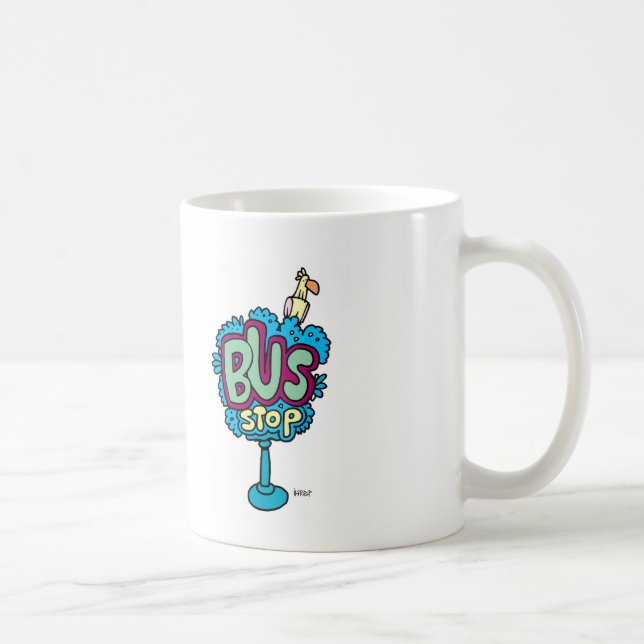 Mug Oiseau d'arrêt d'autobus (Droite)