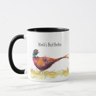 Mug Oiseau de faisan encastré de la meilleure bague de