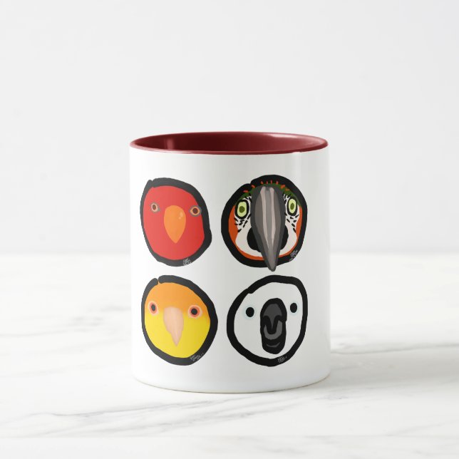 Mug Oiseau de famille d'Utsumi (Centre)