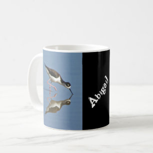 Mug Oiseau de fond Calme Réflexion de l'eau Photo Côti