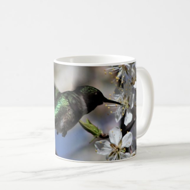 Mug Oiseau de mer féminin dans un palmier (Devant droit)