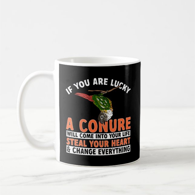 Mug Oiseau de perroquet vert (Gauche)