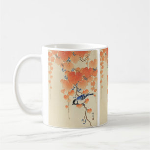 Mug Oiseau et lierre rouge par Ohara Koson