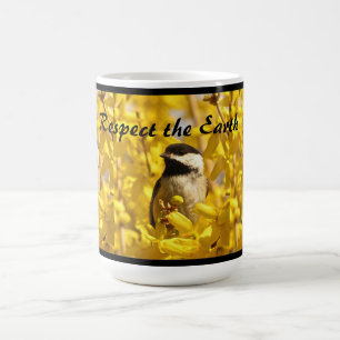 Mug Oiseau jour des terres de poulet dans une boue de