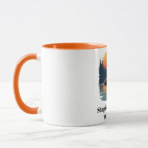 Mug Oiseau loup canadien stupide cadeau drôle Canada P