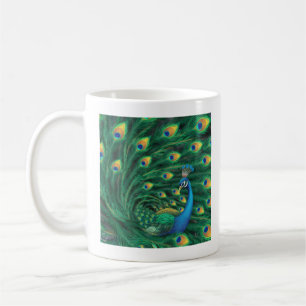 Mug Oiseau Paon Bleu