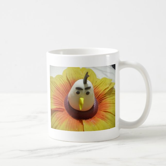 Mug Oiseau sculpté en Tournesol Imprimer (Droite)