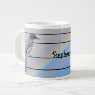 Mug - Oiseau sur les lignes téléphoniques avec l