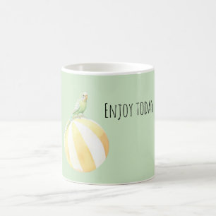 Mug Oiseau vert profite aujourd'hui sur ballon de plag