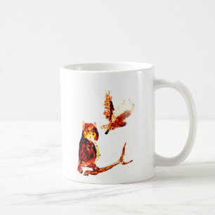 Mug Oiseaux Art Brown Chouette Tawny