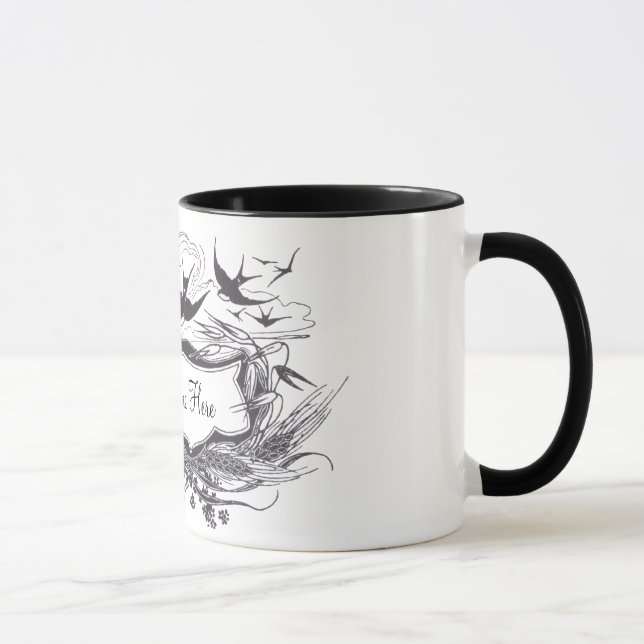 Mug Oiseaux Art Nouveau (Droite)